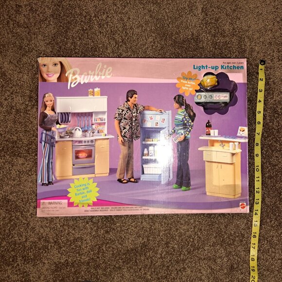 NIB VINTAGE 1999 Barbie Living in Style Light Up Kitchen Playset Mattel - Picture 12 of 12